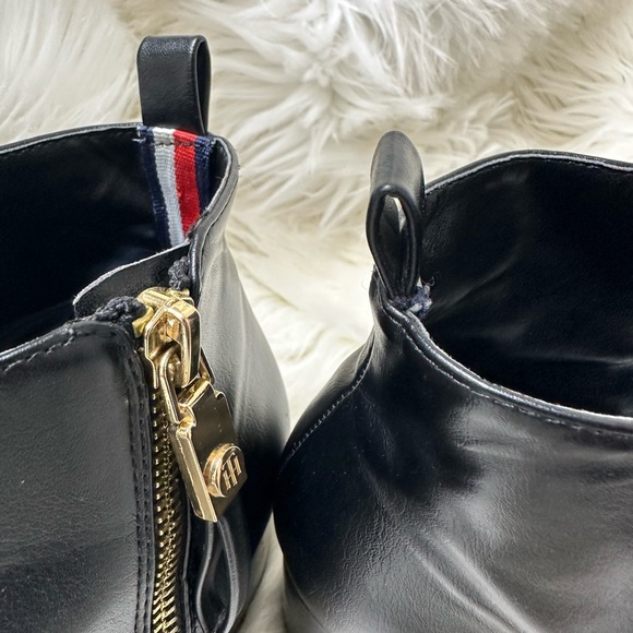 Tommy Hilfiger side zipper block heel booties - Picture 7 of 12